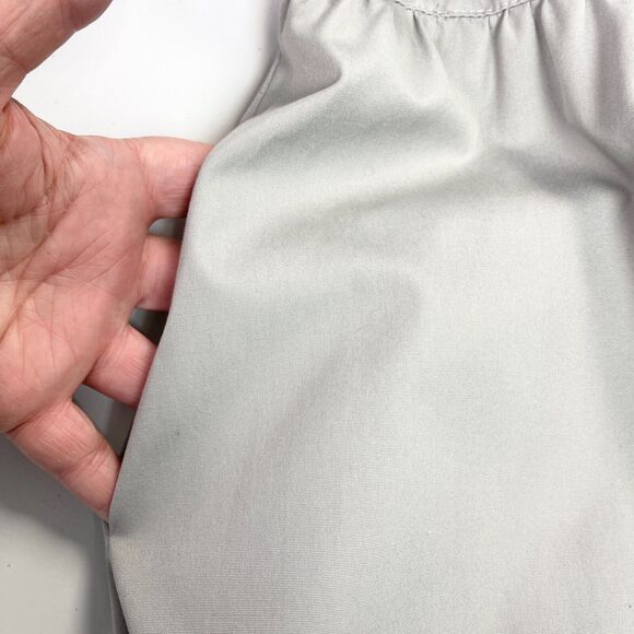 VTG Nordstrom Brass Plum Dress Trench Coat Size 11 Retro Modest Minimalist Gray - Picture 7 of 10